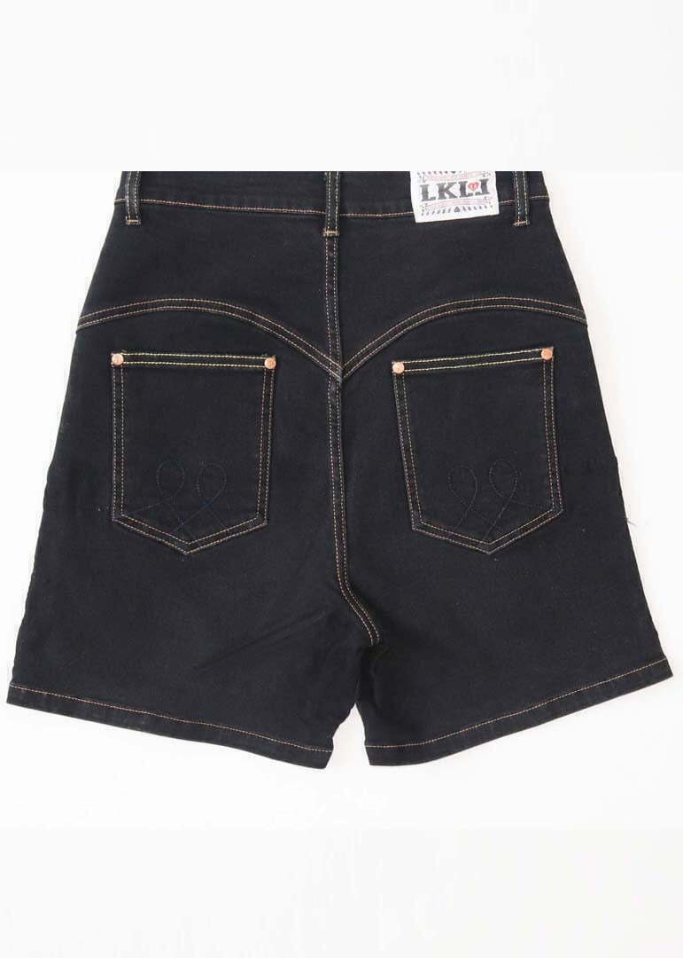 LKL Classic Black Shorts Back Flat Website Ratio | LKL Shorts
