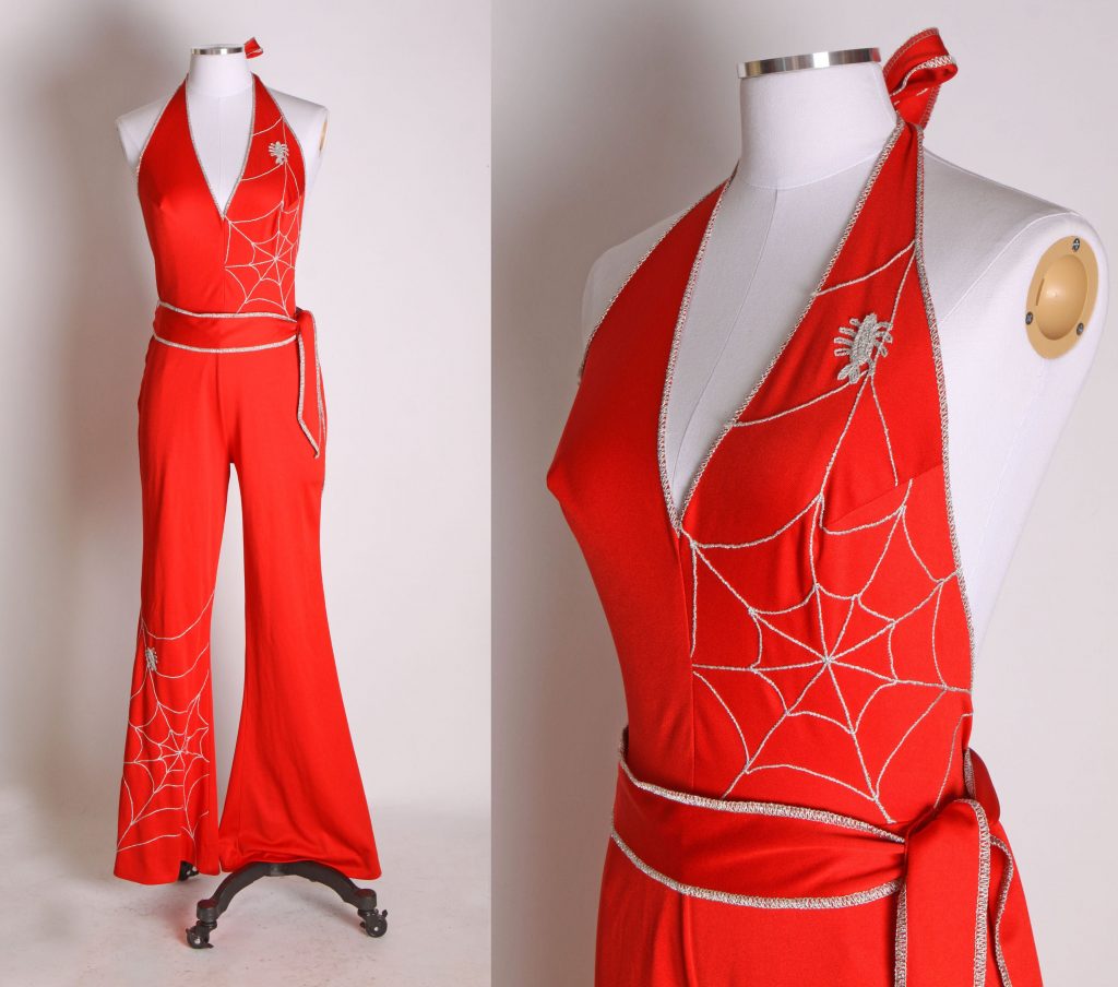 1970s jumpsuit spiderweb | Spiderweb in Fashion