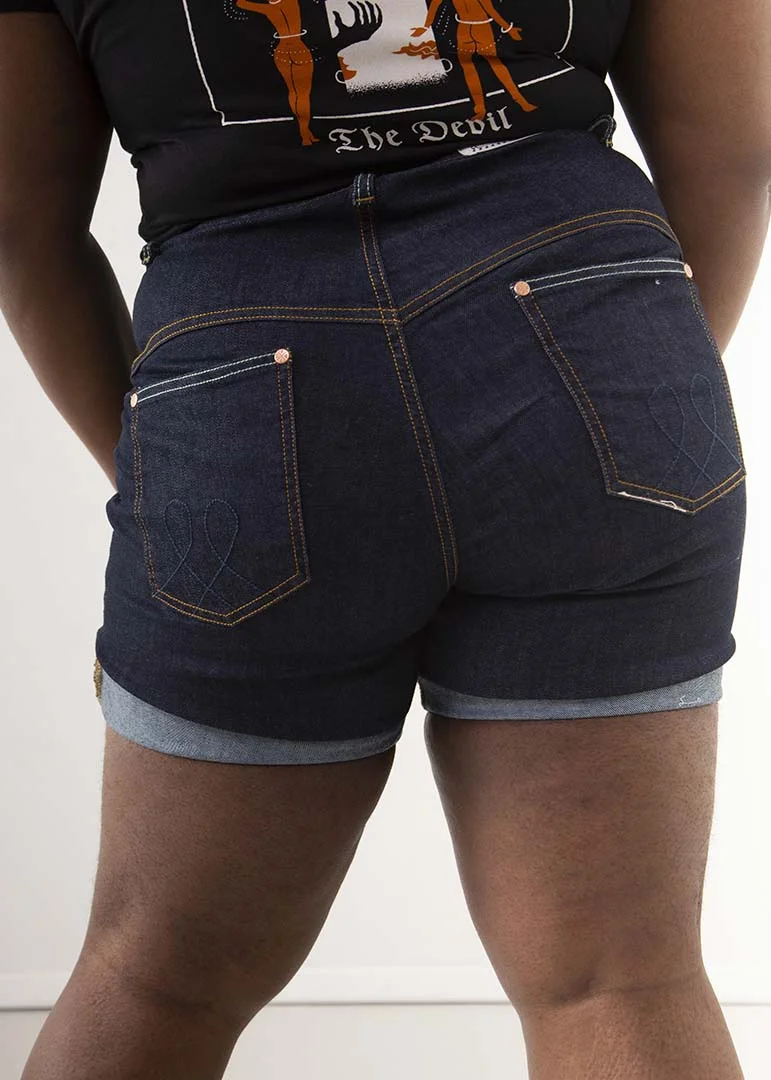 SS22 Classic Indigo Shorts Back | Jeans